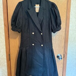 SHEIN Charcoal Textured Blazer